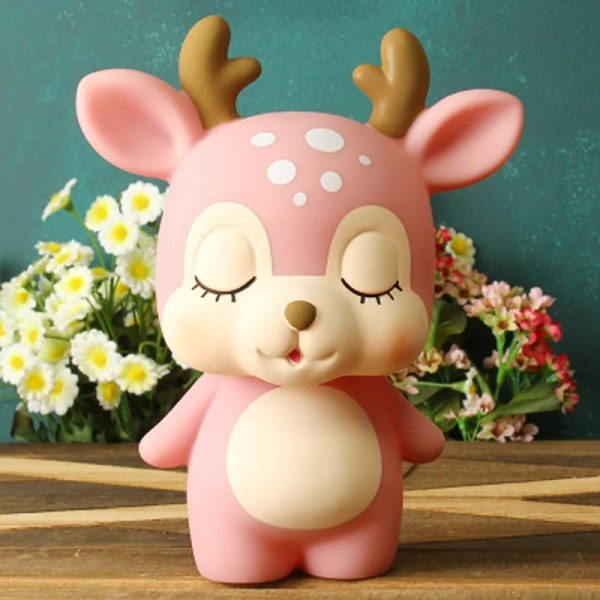 Tirelire amusante cerf, parfaite pour la chambre d'enfant
