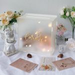 Tirelire mariage élégante pour collecter des contributions