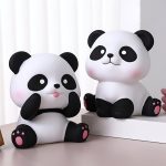Grande tirelire panda en céramique décorative