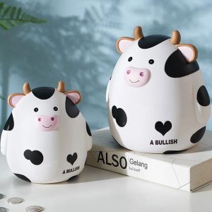 Tirelire en forme de vache pour enfants