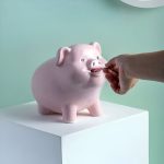 Grosse tirelire cochon en céramique pour épargner