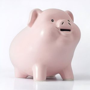 Tirelire en forme de cochon pour enfants et adultes