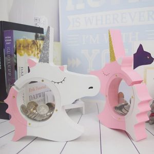 Tirelire Licorne en forme de grosse licorne colorée