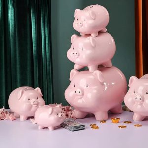 Grosse tirelire sans ouverture pour collecter des pièces
