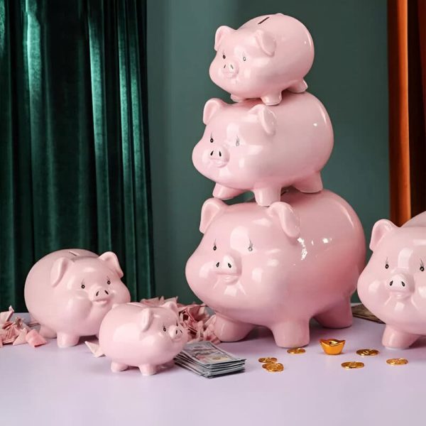 Grosse tirelire sans ouverture pour collecter des pièces