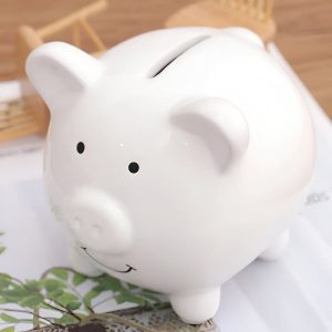 Tirelire à peindre personnalisable pour enfants