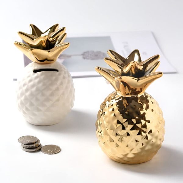 Tirelire en forme d'ananas pour économiser