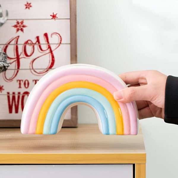 Tirelire enfantine design arc-en-ciel pour la collecte d'argent