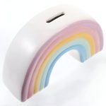 Accessoire d'épargne enfant, tirelire arc-en-ciel colorée