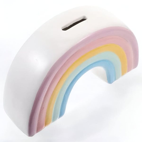 Accessoire d'épargne enfant, tirelire arc-en-ciel colorée