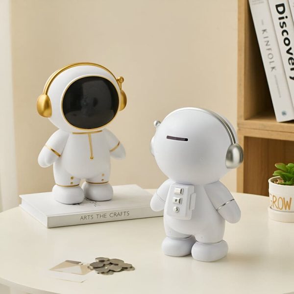 Tirelire enfant en forme d'astronaute coloré