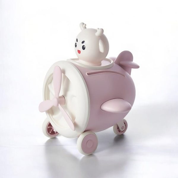 Tirelire avion pour enfant : objet décoratif et pratique