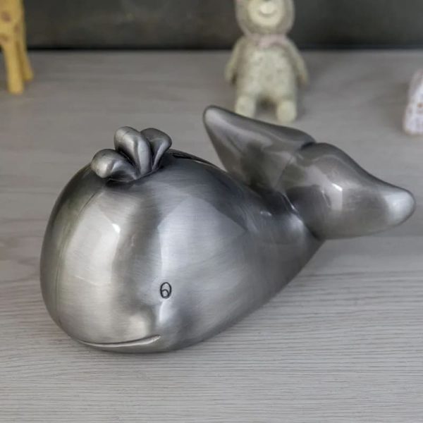 Tirelire animalière baleine pour collection