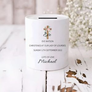 Tirelire Baptême Personnalisée pour enfants