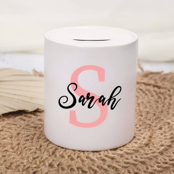 Tirelire pour bébé : personnalisation disponible