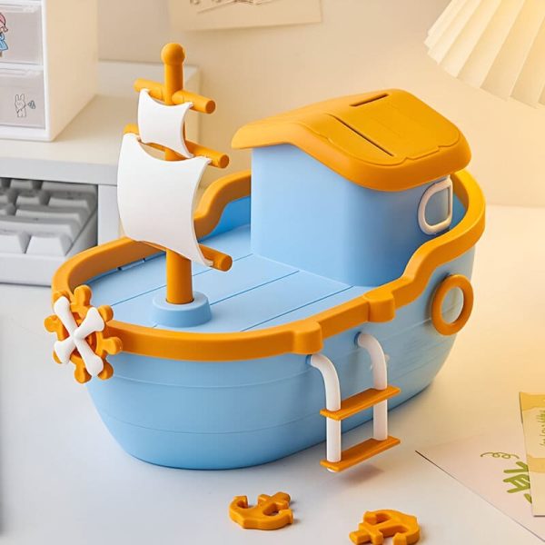 Tirelire en forme de bateau pour les petits épargnants