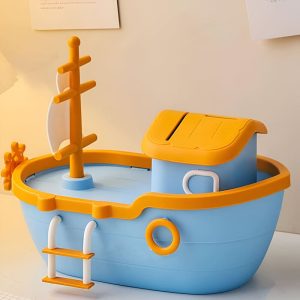 Accessoire éducatif pour apprendre à épargner, tirelire bateau