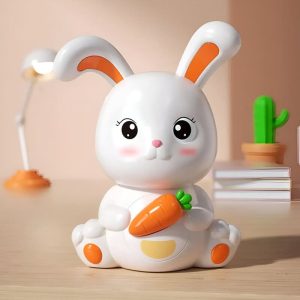 Tirelire bébé garçon en forme de lapin