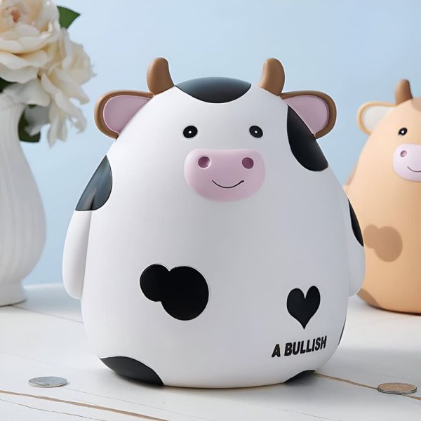 Tirelire amusante en forme de vache pour les tout-petits