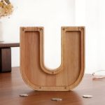 Tirelire en bois avec lettres décoratives - vue 12