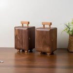 Tirelire bois valise, cadeau enfant