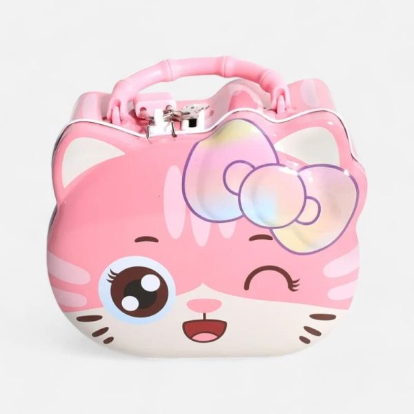 Tirelire en forme de chat pour cadeaux d'anniversaire
