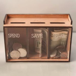 Tirelire en plastique transparent pour enfants et adultes
