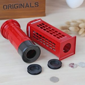 Tirelire originale en forme de cabine téléphonique