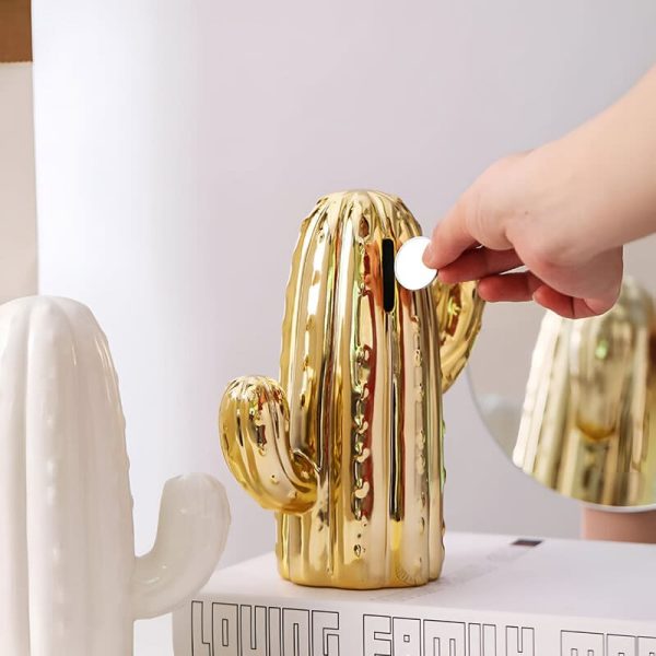 Accessoire déco : tirelire cactus pour adultes