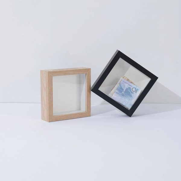 Tirelire adulte en bois avec design élégant