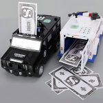 Tirelire amusante camion de police pour épargner