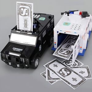Tirelire amusante camion de police pour épargner