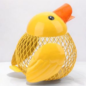 Tirelire en métal en forme de canard pour enfants et adultes