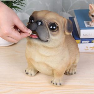 Tirelire Carlin en forme de chien pour enfants