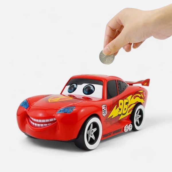 Tirelire Cars pour enfants, design coloré et amusant