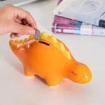 Céramique dinosaure, tirelire pour enfants