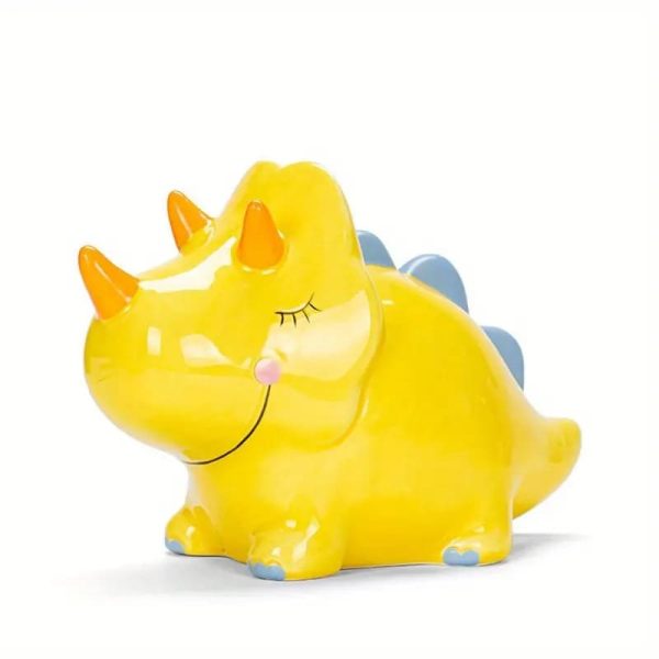 Accessoire d'épargne dinosaure en céramique