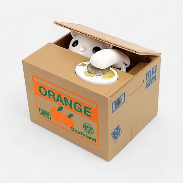 tirelire-chat-carton-1 Tirelire Chat en carton décoratif