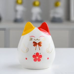 Tirelire en céramique en forme de chat