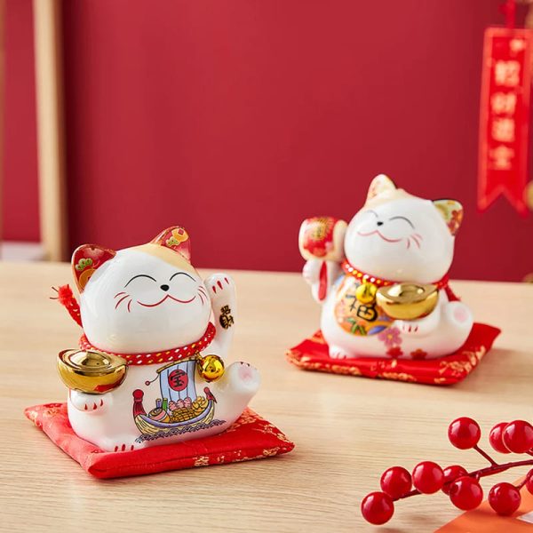 Chat Chinois tirelire pour collectionneurs