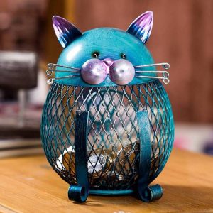 Tirelire Chat en Métal design moderne et élégant