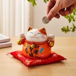 Tirelire Chat stylisée pour une ambiance zen