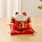 Accessoire de décoration : tirelire chat porte-bonheur