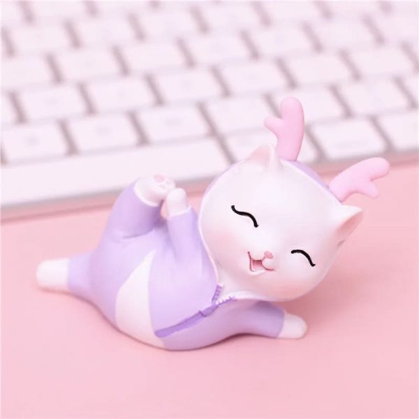 Économiseur d’argent en forme de chat, finition rose élégante