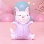 Accessoire ludique : tirelire en forme de chat rose