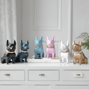 Tirelire design en forme de chien élégant