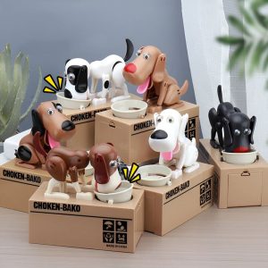 Tirelire Chien qui Mange en céramique