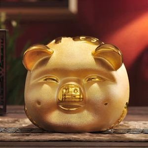 Tirelire en céramique animalière chinoise