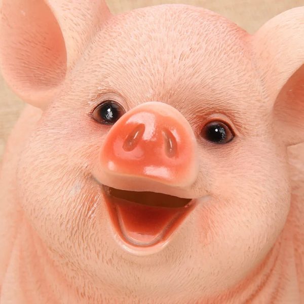 Tirelire cochon, accessoire de décoration ludique