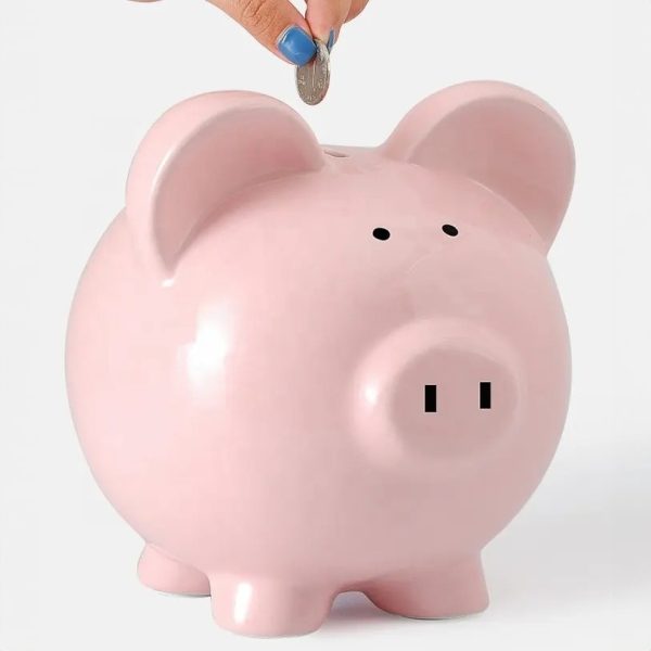 Tirelire Cochon en céramique, design classique et amusant